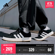 adidas「面包鞋」GRAND COURT BASE 00s休閑低幫板鞋男女阿迪達斯 黑色/白色/樹脂黃(推薦女生選小半碼)   42