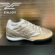 香奈兒（Chanel）2024新款運動(dòng)鞋休閑鞋板鞋平底系帶跑步鞋球鞋多色可選 淺黃色 40.5