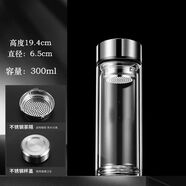車(chē)載玻璃保溫杯200ml便攜外出雙層帶蓋小巧加厚高硼硅小容量泡茶 T7鋼蓋300ml