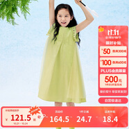 巴拉巴拉女童無袖連衣裙2024夏季網(wǎng)紗拼接甜美全棉蕾絲裙子潮208224111037