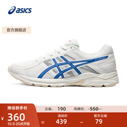 亞瑟士ASICS男鞋透氣跑鞋運動鞋緩震舒適跑步鞋 GEL-CONTEND 4 白色/藍色 43.5
