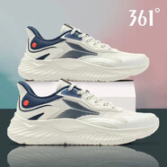 361°運動(dòng)鞋男鞋夏季透氣跑步鞋輕便運動(dòng)戶(hù)外休閑鞋緩震回彈慢跑鞋 2202羽毛白/工業(yè)藍【網(wǎng)面】 39