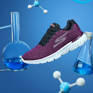 SKECHERS斯凱奇男女鞋透氣輕質(zhì)運動鞋夏季網(wǎng)布減震時尚跑步鞋 14804/RAS 女款-紫紅色 37