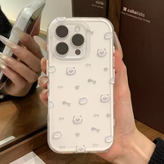 旭杉斯橡膠果子ins卡通線(xiàn)條魚(yú)骨爪印愛(ài)心小貓二合一適用17pro蘋(píng)果16promax手機殼iPhone17創(chuàng  )意14磨砂全包 白框二合一魚(yú)骨爪印愛(ài)心暹 iPhone17