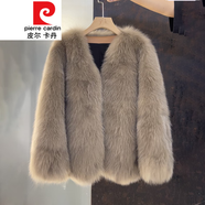 皮爾卡丹2024海寧毛皮仿狐貍年輕毛毛外套春秋皮草中長(cháng)款大衣上衣加厚針織 可可色 L 130斤以?xún)?
                                         title=