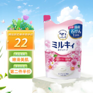 牛乳石碱（COW）美肤沐浴乳 替换装 花香沐浴露补充装360ml 日本进口 滋润保湿