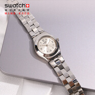斯沃琪（Swatch）瑞士手表 金屬系列 大步流星 生日禮物 小巧女士石英表YSS300G