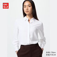 優(yōu)衣庫女裝花式襯衫/長(cháng)袖襯衣易打理垂墜25秋冬新款479071 00 白色 XL