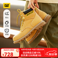 CAT卡特經(jīng)典大黃靴馬丁靴男士牛皮鋼頭防撞耐磨高幫鞋P89162O1BDC25 黃色 41