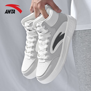 安踏（ANTA）男鞋板鞋2025年秋冬季新款經(jīng)典小白鞋休閑鞋厚底增高鞋子運動(dòng)鞋男 一度灰【高幫板鞋】 43