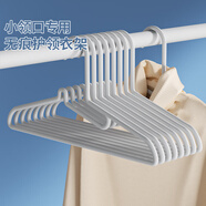 LYNN護(hù)領(lǐng)衣架衣掛晾衣架塑料無(wú)痕家用臥室衣?lián)巫右鹿褚路芰罆窦?0支