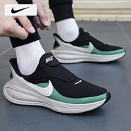 耐克（NIKE）男鞋跑步鞋 25秋季新款運動鞋耐磨登山休閑鞋子男網(wǎng)面透氣慢跑鞋 【一腳穿】002-黑/薄荷綠/曬圖退10 42 （內(nèi)長265mm）