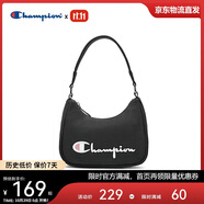 Champion美國冠軍斜挎包男女 潮流休閑時(shí)尚單肩包腋下包24FWG57 黑色