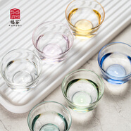 福容（FUROOT）金缸杯高硼硅玻璃杯主人杯單杯品茗杯耐熱杯子功夫茶具茶杯65ml 透明