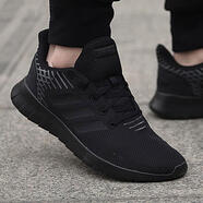 阿迪達斯 （adidas）運動鞋男鞋2025新款夏季neo LITE RACER輕便網(wǎng)面透氣緩震休閑鞋 F36333純黑色 44.5