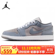 耐克NIKE男子休閑鞋喬丹AJ1 JORDAN 1低幫運(yùn)動(dòng)鞋HF3148-011藍(lán)灰44.5