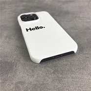 步英簡約英文HELLO適用蘋果16promax半包手機(jī)殼小米15薄iPhone14磨砂IQOO13半包NOVA12華為MATE70硬殼 【HELLO】半包磨砂菲林硬殼 蘋果7/8