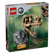 樂(lè )高（LEGO）侏羅紀公園恐龍 兒童拼裝積木玩具 女生男孩六一兒童節生日禮物 76964恐龍化石：霸王龍頭骨