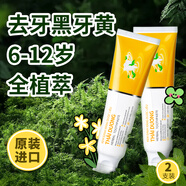 施汀宣兒童牙膏3-6-9-12歲去牙菌斑防蛀3至6至12歲換牙期小學(xué)生含氟美白 【長效鞏固】去重度牙斑100g*2