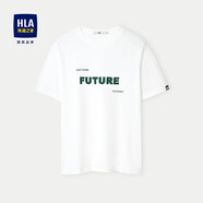 海瀾之家（HLA）短袖T恤男24新款吸濕排汗涼感短袖男夏季 米白花紋A5 160/80A 推薦51~56kg
