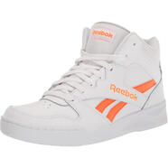 銳步（Reebok）男士籃球鞋輕量透氣耐磨男鞋高幫系帶運動鞋戶外運動休閑鞋 White/Smash Orange/Pure G 44.5