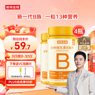 諾特蘭德多種維生素B族片【72片/瓶*4】復(fù)合維b1b2b6b12煙酸葉酸?；撬?