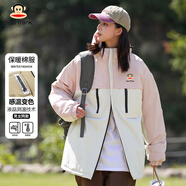 大嘴猴（paul frank）棉服男女同款冬季潮牌連帽加棉加厚寬松保暖防寒棉襖外套棉衣男