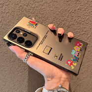 三星（SAMSUNG）【品質(zhì)原裝】適用三星s24ultra手機s25ultra殼感s25新款s24創(chuàng  )意冰 【相機合影小怪獸】灰黑色漸變磨砂彩銀IMD 三星Galaxy S20+