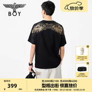 BOY LONDON25夏季情侶款時(shí)尚簡(jiǎn)約白色潮牌休閑短袖T恤N01255 黑色 XS
