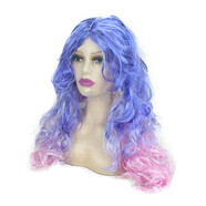 表演家黑人假發(fā)女小卷爆炸頭套非洲歐美短發(fā)玉米燙夸張造型演外國人表演 漸變紫粉 送發(fā)網(wǎng) 默認 中長(cháng)發(fā)