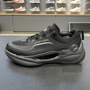 李寧2024夏季新SOFT COOL男子反光透氣清涼潮流休閑鞋 黑色-1 40