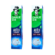 好來(lái)黑人牙膏家庭裝大容量3支裝  雙重薄荷+茶倍健+超白竹炭 成人潔 超白礦物鹽190g*2