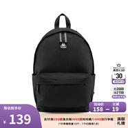 卡帕（Kappa）背靠背串標(biāo)雙肩包男女電腦包學(xué)院風(fēng)背包旅行背包大容量K0CX8BS01 黑色-990 J