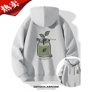 官網(wǎng)方官網(wǎng)品牌衛衣男春秋小眾個(gè)性印花上衣大碼連帽外套潮 【330G重磅面料】麻灰(生機胸標_ M /170(體重100-120斤左右)