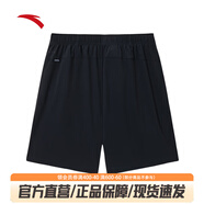 安踏大師腰型動(dòng)短褲丨舒樂(lè)五分褲男士夏季冰絲防曬運(yùn)動(dòng)褲 冷黑色-3 M