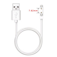 原裝適用haolepo好樂(lè)普C60 C5A99 A58 A28兒童電話手表磁吸式充電器線 7.62mm兩針白色充電線 60cm