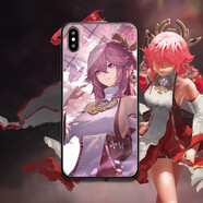 & Other Stories原神八重神子手機殼適用蘋(píng)果15promax華為mate60pro榮耀vivo小米1保護套新款輕奢高級感 20以圖片為準 iPhone其他型號