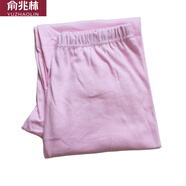 俞兆林2條秋褲中老年秋褲純棉女士老人加肥加大全棉褲襯褲 2條中老年秋褲純色 粉色 2XL 120斤-160斤 2尺4-3尺3