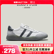 皓頓（HAUT TON）男鞋百搭25春夏新款男士運(yùn)動(dòng)休閑板鞋子 YD255 白色 39 