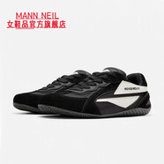溫爾縵（E）MANN NIL賽車(chē)鞋/紅色薄底德訓鞋男女同款2025夏季新款內增高板鞋 黑色 40 【質(zhì)量問(wèn)題全額退】