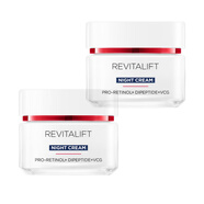歐萊雅（LOREAL）復(fù)顏視黃醇精粹抗皺晚霜保濕抗皺提拉緊致舒緩淡化細(xì)紋晚霜護(hù)膚品 復(fù)顏視黃醇抗皺晚霜2瓶裝共100ml