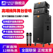 曼龍（MALONE）首款8818大型線(xiàn)陣音響雙18寸專(zhuān)業(yè)舞臺話(huà)筒唱歌演出大功率移動(dòng)充電路演高端戶(hù)外音響婚慶廣場(chǎng)舞音箱 雙18寸8818+V9點(diǎn)歌機500G+大禮包