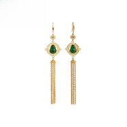 DL 1998胖東來(lái)同款翡翠流蘇耳環(huán)天l然葫蘆女銀冰種耳墜長(cháng)款新中式國風(fēng)玄 (福祿呈祥)翡翠耳環(huán)++官方翡翠鑒