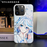 機旺馬 適用oppoa55手機殼原神新款A(yù)57高級感小眾芙寧娜女生超火超薄不撞款硬殼防摔保護套 透銀-TT3可愛芙芙 OPPOA56