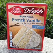 貝蒂妙廚（Betty Crocker）Betty Crocker Cake mix美國(guó)進(jìn)口自制家用烘焙粉 貝蒂妙廚蛋糕粉 French Vanilla法式香草375g