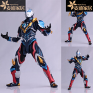 葵影（kuiying）SHF發(fā)光版閃耀賽羅奧特曼人偶可動(dòng)關(guān)節黑暗艾克斯惡貝利 SHF捷德銀河初升帶支架 秒