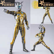 葵影（kuiying）SHF發(fā)光版閃耀賽羅奧特曼人偶可動(dòng)關(guān)節黑暗艾克斯惡貝利 光輝賽羅發(fā)光版