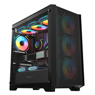 影馳風(fēng)行者游戲辦公臺式電腦機箱（M-ATX主板/全網(wǎng)面板/支持360水冷/兼容長(cháng)顯卡/11風(fēng)扇位）