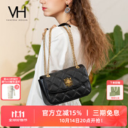 VANESSA HOGAN VH女包茵然軟包系列復(fù)古太陽神斜挎包菱格鏈條腋下包小眾單肩包