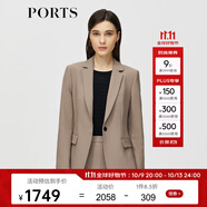 PORTS寶姿女裝秋冬新款長(zhǎng)袖中長(zhǎng)小西裝ALM9J028NWQ088 駝色 XXS (0)